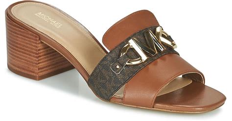 brown suede mule shoes michael kors|Michael Kors slides.